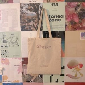 ♥︎Glossier tote bag